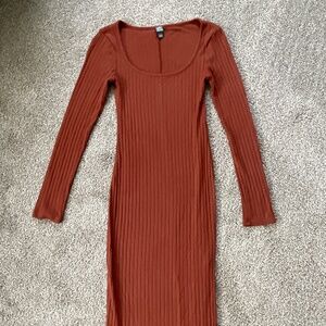 Wild fable burnt orange sweater dress